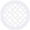 PATIKIL Copertura Griglia di Aerazione Apertura Duct 4, Vetro Acrilico (Pmma) Copertura Foro Decorativa per Parete e Soffitto per Ventilazione Domestica