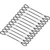 PATIKIL 0.1m Sicurezza Acciaio Cavo, 12pz Inossidabile Acciaio 2mm Dia Cavo di Sicurezza Blocco Filo Corda Antifurto con Doppio Anello per Stadio Illuminazione Bagagli Blocco, Nero