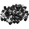 QUARKZMAN 2 Estremità del Cavo a Crimpare Terminale 50pz 16mm Nero | Puntale Isolato per Terminali Pin, Connettori Cavo, Puntali a Crimpare