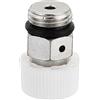 PATIKIL 1/4 BSP Maschio Filettatura Manuale Radiatore Aria Sfiato Valvola, Nichel Placcato Ottone Spina Valvola No Serve Chiave per Radiatore Riscaldatore, Argento Bianco
