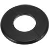 PATIKIL Flangia Divisa a Parete, 51mm Copriforo con Piastra Autoadesiva Rotonda in ABS Copri Tubi Termosifoni Copertura per Decorazione Rubinetto Tubo Acqua Bagno Cucina, Nero