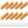 PATIKIL Maniglie Porte 1,26 Pollici (32mm) Centro Foro, 10Pz Maniglie Spazzolate per Cassetti da Cucina Prolungate per Cassetti Armadio, Champagne