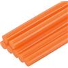 QUARKZMAN 6Pz Stick Colla a Caldo Dimensioni Standard per Pistola per Colle 7mm x 200mm Colla a Caldo Bastoncini Piccoli Ricariche, Arancione