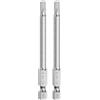 QUARKZMAN 2pz Punte per Cacciavite Chiave Esagonale 4mm (H4) Metrico 1/4 Attacco Esagonali 80mm (3,2) Punta Magnetica Lunghe Acciaio S2 Punta per Trapano Piatta Grado Industriale per Viti