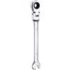 QUARKZMAN Chiave a Cricchetto Flessibile Con Testa Girevole Da 7mm Chiave a Cricchetto Metrica Combinata Con Testa Girevole a 180° 72 Denti in Acciaio Al Cromo Vanadio