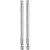 QUARKZMAN 2pz Punte per Cacciavite Chiave Esagonale 5mm (H5) Metrico 1/4 Attacco Esagonali 100mm (4) Punta Magnetica Lunghe Acciaio S2 Punta per Trapano Piatta Grado Industriale per Viti