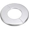 PATIKIL Flangia Divisa a Parete, 64mm Copriforo con Piastra Autoadesiva Rotonda in ABS Copri Tubi Termosifoni Copertura per Decorazione Rubinetto Tubo Acqua Bagno Cucina, Argento