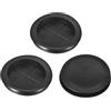 QUARKZMAN 3pz Occhielli in Gomma 60mm Foro di Perforazione, Guarnizione Anello per Tappi Fori Monofacciali ID 52mm Passacavi Scrivania per Protezione dei Cavi Firewall, Nero