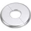 PATIKIL Flangia Divisa a Parete, 28mm Copriforo con Piastra Autoadesiva Rotonda in ABS Copri Tubi Termosifoni Copertura per Decorazione Rubinetto Tubo Acqua Bagno Cucina, Argento