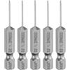 QUARKZMAN 5Pz #000 Punte Cacciavite Phillips PH000 1/4 Gambo Esagonale 2 (50mm) Lungo Acciaio S2 Magnetiche Inserti per Avvitatore Cacciavite Elettrico Punte Trapano 0.047 (1.2mm) Asta