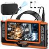 Ferdiiz Endoscopio Professionale 7" IPS, Ferdiiz Endoscopio 1920P HD a Tripla Lente, Telecamera Ispezione Tubi IP68 Impermeabile, 8+1 LED Sonda Telecamera, Cavo Semi-Rigido per Video Ispezione - 5M/16FT