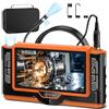 Ferdiiz Endoscopio Professionale 7" IPS, Ferdiiz Endoscopio 1920P HD a Doppia Lente, Telecamera Ispezione Tubi IP68 Impermeabile, 8+1 LED Sonda Telecamera, Cavo Semi-Rigido per Video Ispezione - 5M/16FT