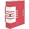 DONAU 7661301FSC-04 - Scatola portaoggetti, in cartone riciclato, stabile, confezione da 20 pezzi, formato A4/10 cm, larghezza dorso: rosso, certificato FSC®