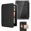 MoKo Custodia per 7 Kindle Paperwhite 12a Gen 2025/2026 & Kindle Colorsoft 2024/2025,Trasparente Morbido Flessibile Copertura Posteriore TPU Scintillante, Non Adatto a Kobo Libra, Nero