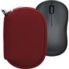 kwmobile Custodia Mouse Wireless Compatibile con Logitech M220 SILENT / M235 / M185 - Custodia Neoprene Mouse - Astuccio Porta Mouse PC Gaming bordeaux