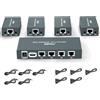 PWAY PW-HTS0104IR(POC) 1X4 Splitter HDMI Extender Over Cat6 Ethernet cavo con Senza ritardo a 60m/196ft a 1080P IR controllo(20-60Hz) （1 In 4 Out）