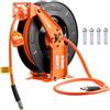 VEVOR Bobina Pneumatica per Tubo Aria Compressa Tubo Flessibile per Aria Compressa Ibrido da 15 m x 9,5 mm, Massimo 300 PSI, con Riavvolgimento Automatico e Cavo da 1,52 m, Braccio Doppio in Acciaio