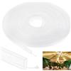 PATIKIL Silicone Tubo Manicotto 33 piedi/10 metri 10 mm LED Canale, Flessibile IP67 Impermeabile Protezione Cover LED Silicone Canale Sistemi per 3528/5050/5630/3014 Led Striscia