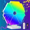 ZONJIE Triangolari Smart Luce LED, 6pcs RGB Lampade LED con Vari Modalità Dinamiche e Modalità di Sincronizzazione Della Musica, Lampada Gaming, Luce d'atmosfera per Stanza