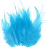 M METERXITY 300-Pack Piume di Gallo Hackle A Sella, 3-6 Pollici / 8-15cm Piume Soffici Naturali all'Ingrosso per Creazioni/Matrimoni/Acchiappasogni/Decorazioni Fai da Te [Blu Lago]