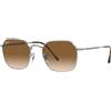 Ray-Ban RB3694 004/51 - Occhiali da Sole Unisex in Metallo Grigio con Lenti Marrone Sfumato