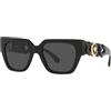 Versace VE4409 GB1/87 - Occhiali da Sole Neri con Lenti Grigio Scuro