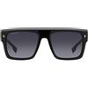 Dsquared2 D2 0127/S 807/9O - Occhiali da Sole Neri con Dettaglio D2 Oro