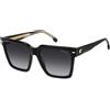 Carrera Sun Woman Carrera 3067/S 807/9O Black Occhiali da Sole Squadrati con Montatura Nera Lucido