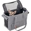 Ferplast Trasportino per Cani JETSET, Trasportino Gatto, Zaino per Cani, Cinghia di Sicurezza, Max 12 kg, 40 x 20 x h 30 cm