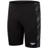 Speedo Jammer Hyperboom Panel, Allenamento di Nuoto, Fitness, Resistenza al Cloro Jammer per Uomo, Nero/Grigio Antracite/Bianco, 26