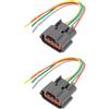 VGOL 2x Connettori Per La Riparazione Dell'alternatore A 4 Pin Per Auto Compatibile Con Nissan Murano V6 3.5l 2003-2007