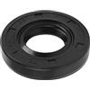 QUARKZMAN 17 x 35x 7mm TC Olio Guarnizione x Gomma Doppio Labbro Nero | per Moto Alberi Motore e Pompe Idrauliche