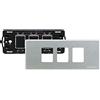 Bticino S503/13XS Placca e Supporto per Punto Luce, Serie Magic per Scatola Rettangolare, in Acciaio Oxidal, Robusta e Affidabile, 1 Modulo