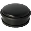 Westcott Fermaporta in acciaio inossidabile nero | Fermaporta rotondo con peso proprio di 1,2 kg | Anello in gomma che protegge la porta | Base extra antiscivolo | ⌀ 10 cm, altezza 4 cm | E-19002 00