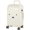 Miffy Valigia Spinner Carry-on Face Design 21 pollici bianco argento bagaglio...