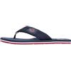 Tommy Hilfiger Uomo Infradito Patch con Fascetta in Tessuto, Verde (Willow Green), 40