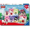 Ravensburger - Puzzle Bambini 5 Anni 3x49 Pezzi, Hello Kitty - Puzzle 5 Anni, Collezione Hello Kitty, Include 3 Puzzle 49 Pezzi, Giochi Educativi, Idee Regalo