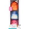 Squishmallows Jazwares Micromallows SQMM0158-3 Mini Squishmallows, 6,5 cm di peluche (Auggie, Weaver, Zinx)
