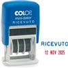 COLOP Timbro mini S160/L2 DATARIO + RICEVUTO 4mm autoinchiostrante COLOP