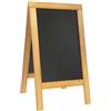 SECURIT Lavagna Nature 131x72,7x72cm legno naturale SANDWICH Securit