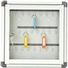 METALPLUS Bacheca murale portachiavi 30X30cm - 25 POSTI Metalplus