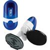 COLOP Timbro Pocket Stamp R40 diametro 40mm 5righe autoinchiostrante blu COLOP