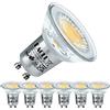 EACLL Lampadine LED GU10 3.5W Luce Bianco Caldo Equivalente a Alogena 50W, Confezione da 6, 385lm 3000K Faretti AC 230V senza Sfarfallio 360°, Angolo a Fascio 38° Spot, Non Dimmerabile Riflettore