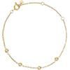 Breil, Collezione Moonlight, Bracciale Donna in Acciaio IP Gold Lucido, con 4 Inserti in Cristallo, Chiusura Regolabile, Lunghezza fino a 21 cm, Idea Regalo Donna
