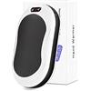 Cablelera Scaldamani ricaricabile, 5000 mAh, scaldamani con display digitale e 3 modalità di riscaldamento, portatile, elettrico, riscaldamento a doppio lato, per campeggio, escursionismo, regalo invernale