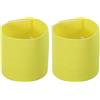 PATIKIL 9,4x2,5 Fascia da Capitano di Calcio C, 2pz Fascia Elastica Regolabile in Nylon Unisex per Allenamento Squadra Giovanile Adulti, Giallo