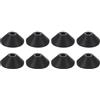 QUARKZMAN 8Pcs Guarnizioni in Gomma, M6 Guarnizioni Coniche in Gomma Antiscivolo Kit Prevenzione Perdite per Viti del Serbatoio del Water e Riparazione del Water, Nero