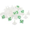PATIKIL Adesivo PCB Distanziale, 40pz Adesivi Distanziali 0.37 Supporto Altezza Adesivo Isolato Distanziali per PCB PC Scheda Supporto, Bianco
