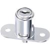 QUARKZMAN Cilindro Armadietto Serratura x 1 Pezzo 3/4 Cilindro Diametro Spingere Pistoncino Cassetto Porta Serratura Chiave Diversa con 2 Chiavi Cilindro Lunghezza 23mm