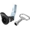 PATIKIL Triangolo Camma Serratura Tubolare Armadio Cassetto Serratura 1-1/4 Cilindro Lunghezza Adatta 1-1/16 Pannello Spesso con Piccoli Tasti per Armadio Elettrico Acqua e Contatore Gas